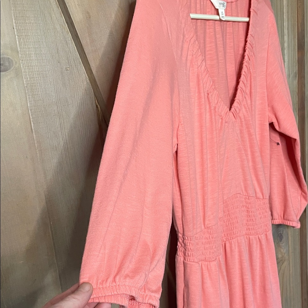 Terra & Sky Coral Long Dress - Picture 3 of 3
